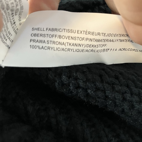 Moon River Sweater Womens Size Large Black‎ Long Sleeve Off The Shoulder - Picture 7 of 10